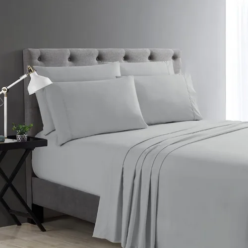 Vista 8 de Juego de sábanas Cathay Home Micro Caress lujoso, 90 g/m², 3 piezas, tamaño Twin, con 1 funda de almohada adicional, color Aqua