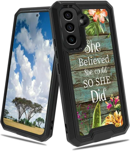 Vista 105 de Funda para Samsung S23 FE Galaxy S23 FE 2 en 1 PC duro de doble capa TPU suave a prueba de golpes Funda protectora para Samsung Galaxy S23 FE 6.4