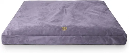 Vista 10 de Florensi - Cojín de meditación de terciopelo gris para yoga