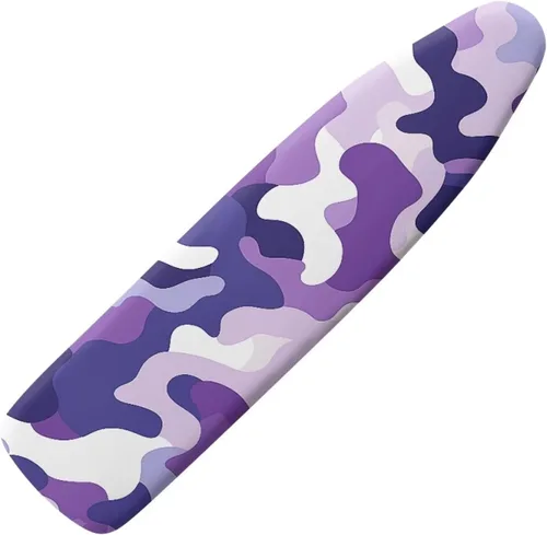 Vista 42 de Funda para tabla de planchar con diseño de estrellas y bandera estadounidense con borde elástico y acogedor bolsillo para la nariz, resistente al