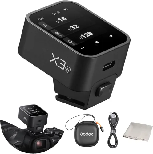 Vista 9 de Godox X3-S Disparador de flash inalámbrico 2.4G TTL HSS para Sony OLED touchscreen, built-in battery with quick charge, Bluetooth app control, 16