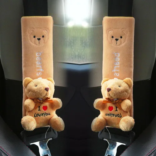 Vista 4 de ZOSTLAND 2 fundas para cinturón de seguridad de automóvil, almohadillas suaves para correa de seguridad automática, funda de cinturón de seguridad 2