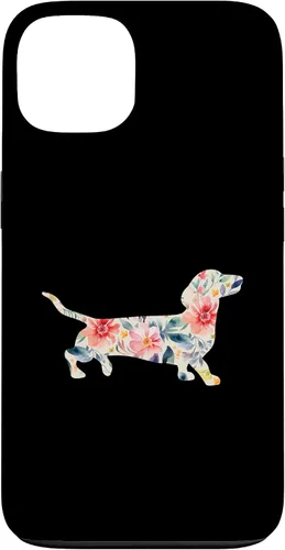 Vista 7 de Funda para perro salchicha floral para iPhone 12 mini