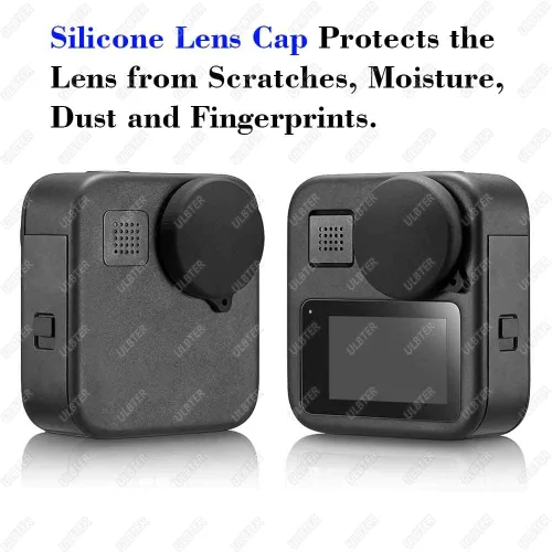 Vista 3 de ULBTER Protector de pantalla para cámara GoPro MAX/Max 2025 360 [no para Max 2] + cubierta de tapa de lente [2 + 3 paquetes], protector de vidrio