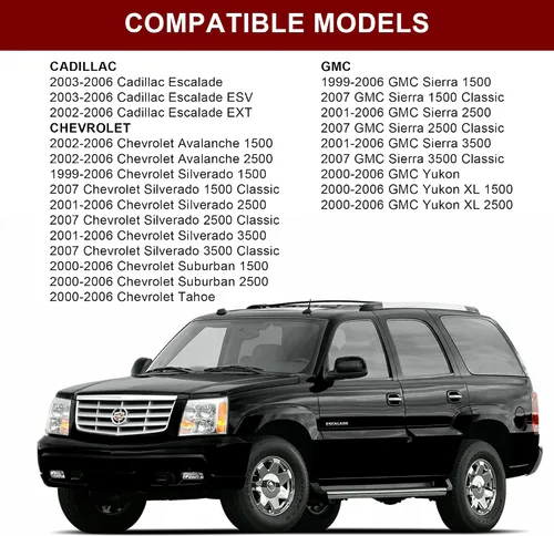 Vista 6 de Manija de puerta exterior delantera del lado del conductor izquierdo para Chevrolet Silverado, Cadillac Escalade, Suburban, Tahoe, Avalanche, GMC
