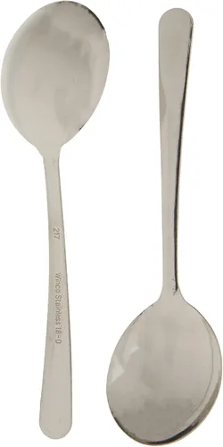 Vista 5 de Winco - Juego de cucharillas de café Windsor, acero inoxidable 18-0. 12 unidades. 0002-02, Plateado