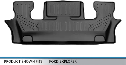 Vista 3 de MAXLINER Alfombrillas de suelo de ajuste personalizado de tercera fila compatibles con Ford Explorer 2020-2023