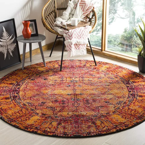 Vista 7 de SAFAVIEH Vintage Hamadan Collection - Alfombra de pasillo, 2.3 x 14 pies, naranja, diseño oriental tradicional persa, no desprende pelusa y de fácil