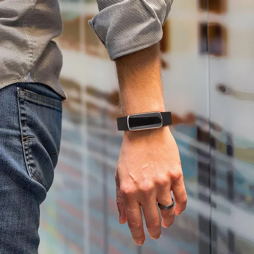 Vista 7 de Paquete de 3 correas Fitbit Luxe compatibles con Fitbit Luxe, correas de repuesto de silicona suave para mujeres y hombres