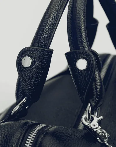 Vista 5 de Heshe - Bolsa de hombro de piel para mujer con asa superior bolsa cruzada