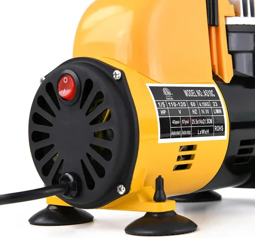 Vista 7 de MEEDEN Kit de compresor de aerógrafo - Compresor de aire completo de 1/5 HP para pintura de modelos con manguera de 6 pies