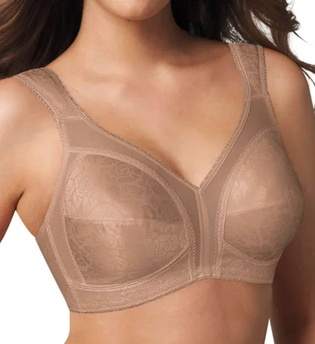 Vista 30 de Playtex Brasier inalámbrico para mujer, sujetadores de talla grande de 18 horas disponibles, cobertura completa, alisado, 4693, paquete individual