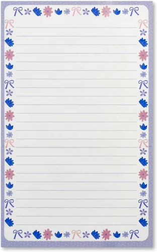 Vista 3 de iscream Pack of 8 Fold-over Ready to Send Note Cards - Blossoms and Bows