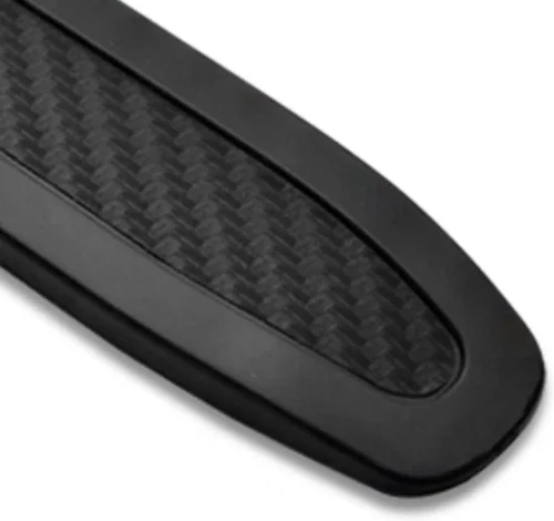 Vista 6 de runmade 4 piezas universales para parachoques trasero de automóvil, camión, SUV, protector lateral antiarañazos, tiras de goma negras