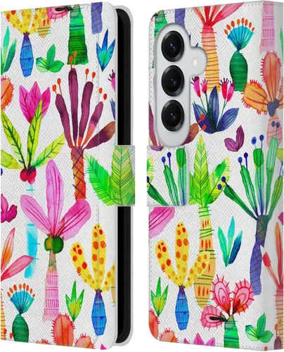 Vista 277 de Head Case Designs Officially Licensed Ninola Brushstrokes Black Summer Patterns Leather Wallet Case Compatible with Samsung Galaxy A07 4G