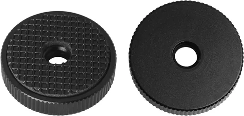 Vista 5 de 4 adaptadores de tuerca de bloqueo de rueda de pulgar hembra de aleación de aluminio de 1/4 pulgadas con junta, tuerca de perilla de bloqueo