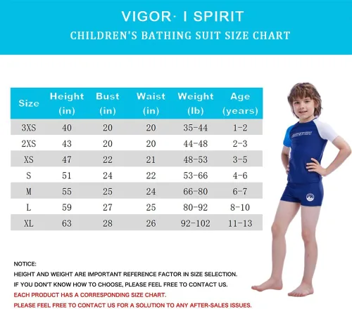 Vista 2 de karrack Traje de baño de dos piezas con protección solar UPF 50+ para niños, azul, gris (Dark Blue Grey)