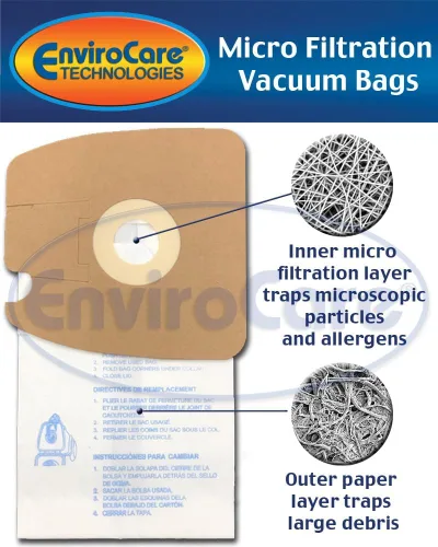 Vista 2 de EnviroCare Bolsas de vacío de repuesto para envases Eureka Style MM Eureka Mighty Mite serie 3670 y 3680, 18 bolsas