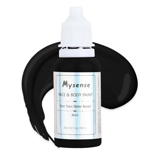 Vista 17 de Mysense Pintura corporal verde de Amazonas, maquillaje de disfraz de Gamora de la bruja Elphaba de Halloween, accesorios de atuendo del día de San