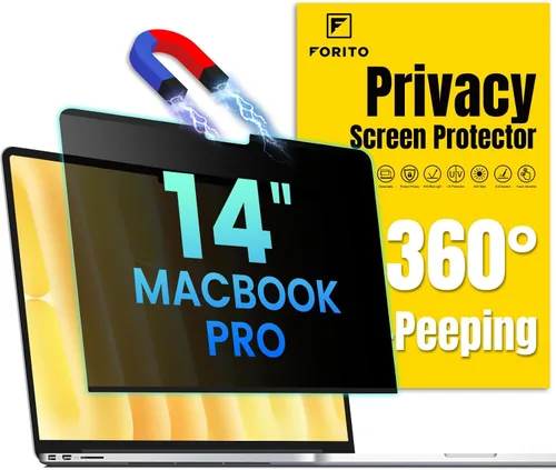 Vista 12 de F FORITO Protector de pantalla magnético de privacidad compatible con MacBook Pro de 13 pulgadas (2016, 2017, 2018, 2019, 2020, 2021, 2022, M1, M2)