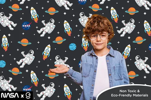 Vista 7 de EGD Papel tapiz de astronautas y planetas, papel tapiz de la NASA, decoración de habitación de niños, papel tapiz para diseño de interiores
