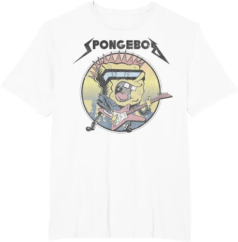 Vista 7 de SpongeBob SquarePants Camiseta de manga corta Heavy Metal Rock