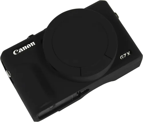 Vista 21 de Funda G7X Mark III, Funda Protectora para Cámara Digital Canon Powershot G7X Mark III, Funda de Silicona con Cubierta de Lente Extraíble, Funda