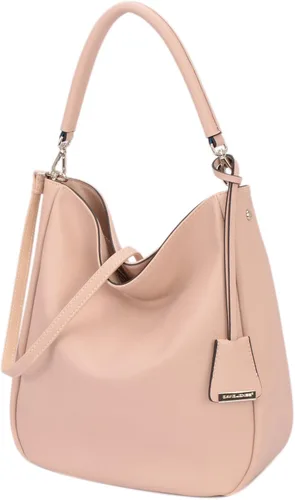 Vista 3 de DAVIDJONES - Bolso tipo Hobo de piel sintética suave para mujer, bolso cruzado mediano, bolso de hombro con asa superior, Bolso Hobo clásico simple