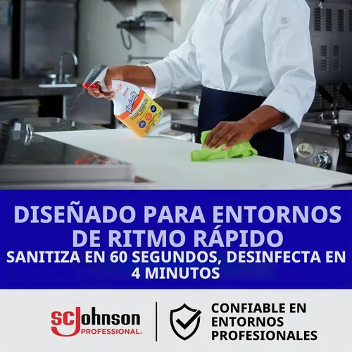 Vista 6 de SC Johnson Professional Fantastik - Desinfectante desinfectante sin