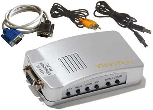 Vista 3 de VideoSecu PC a TV Convertidor VGA a RCA S-Video Mac Ordenador portátil a Composite Video Switcher 1L7