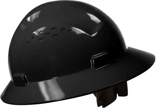Vista 6 de EPP Por JORESTECH - Casco de Seguridad de Ala Completa Estilo HDPE con Suspensión de Trinquete Ajustable Para Trabajo, Hogar, y Protección General