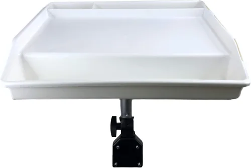 Vista 2 de Pactrade Marine Tabla de corte de cebo de mesa de filete blanco de pesca Monte de un solo carril
