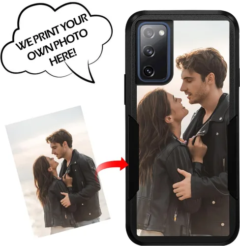 Vista 2 de Funda protectora personalizada con foto para Samsung Galaxy S20 FE 5G, con imagen, texto, logotipo, [probada en caídas de grado militar]