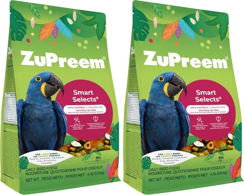 Vista 9 de ZuPreem FruitBlend - Alimento para pájaros grandes, 3.5 libras (paquete de 2), mezcla diaria hecha en Estados Unidos para Amazonas, guacamayos