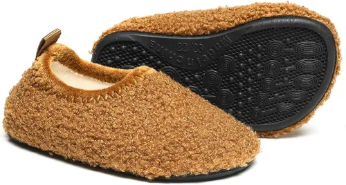 Vista 2 de ditont Toddler Boys Girls Indoor House Slippers Lightweight Kids Baby Non-Slip First Walking Home Socks Shoes