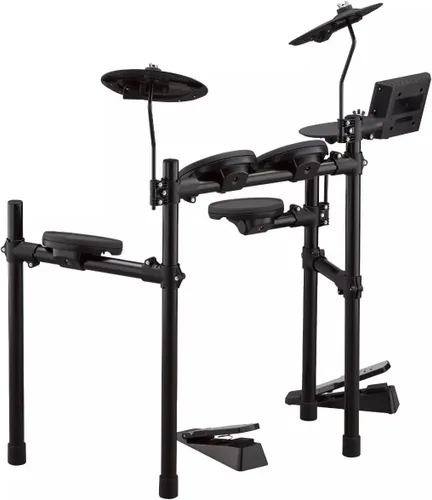 Vista 5 de Yamaha DTX402K juego de batería electrónica con más de 400 sonidos premium personalizables, USB Audio/MIDI, pads silenciosos, pedal de bombo
