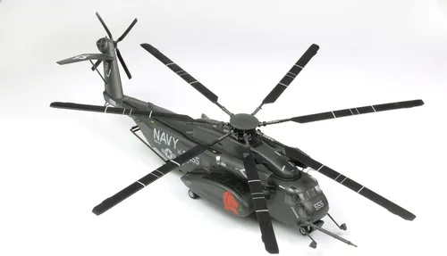 Vista 6 de Platz /Italeri 1/72 US Navy Minesweeping Transport Helicopter MH-53E Seadragon HM-14 Vanguard Modelo de plástico TPA-18 Color moldeado