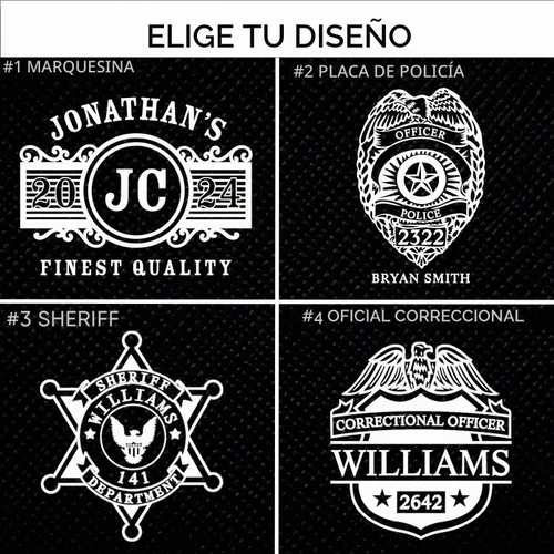 Vista 2 de Vaso personalizado de acero inoxidable de 30 onzas para policía y policía, vaso aislado al vacío de doble pared negro personalizado