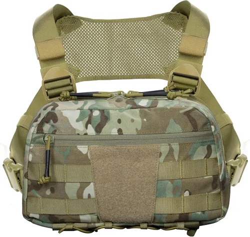Vista 10 de Bolsa de pecho para hombre, mochila táctica para el pecho Molle con funda oculta para pistola