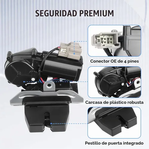 Vista 3 de Actuador de bloqueo del pestillo del maletero del portón trasero para Ford y Lincoln 2015-2021