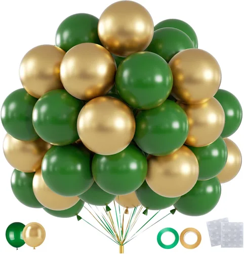 Vista 15 de 60 globos de confeti negro y dorado, globos metálicos de látex dorado y negro de 12 pulgadas para graduación 2026, aniversario, cumpleaños, Navidad