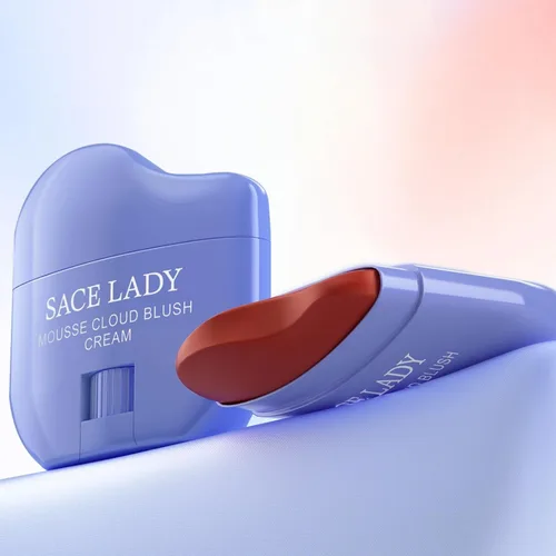 Vista 7 de SACE LADY Maquillaje facial cremoso rubor, no se seca, colorete pigmentado, suaviza y nutre para maquillaje de labios, ojos, mejillas, belleza, 0.31