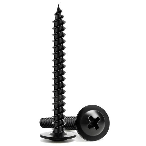 Vista 11 de Tornillos para Madera de 1 Pulgada, 110 PCS FIXLINK Premium Tornillos para Madera Negros con Cabeza Truss Phillips, Autorroscantes de Electroforesis