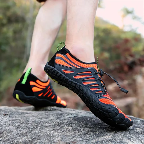 Vista 6 de UBFEN Zapatos acuáticos para natación, para hombre y mujer, para deportes de playa, secado rápido, descalzos para navegación, pesca, buceo, surf