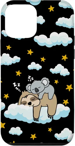 Vista 16 de Funny Sleeping Sloth with Baby Koala Mama Bear Napping Gift Case for iPhone 17