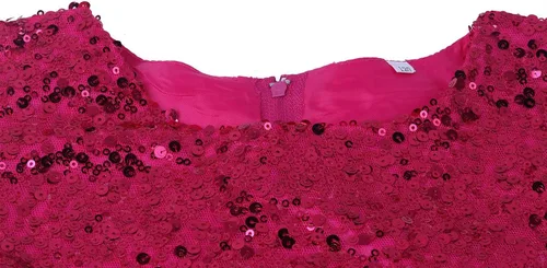 Vista 3 de Wocau - Vestido sin mangas para niñas con lentejuelas malla de tul y diseño de flor