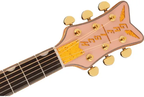 Vista 5 de Gretsch G5021E Rancher Penguin Parlor Guitarra Acústica-Eléctrica - Rosa Shell