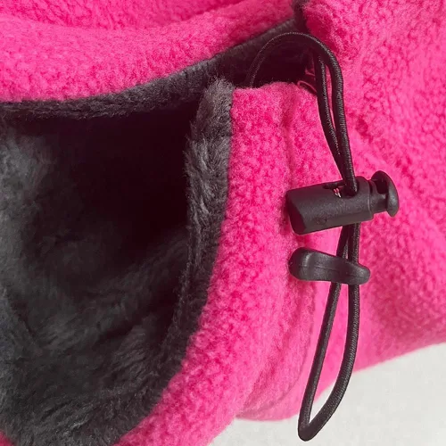Vista 4 de Calentador de cuello rosa para niños para esquí de motor de esquí