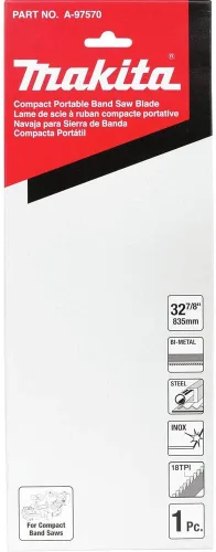 Vista 2 de Makita A-97570 32-7/8" 18TPI Hoja de sierra de cinta portátil compacta