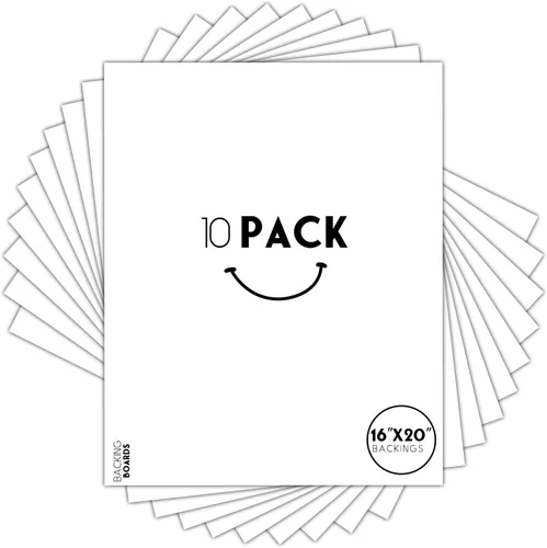 Vista 22 de Golden State Art, cartón de soporte blanco 4x6, soportes para marco, cuadro (paquete de 10) 4-Ply Thickness Uncut Matte Cardboard, Ideal for